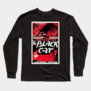 1934's The Black Cat Restored Movie Poster Long Sleeve T-Shirt